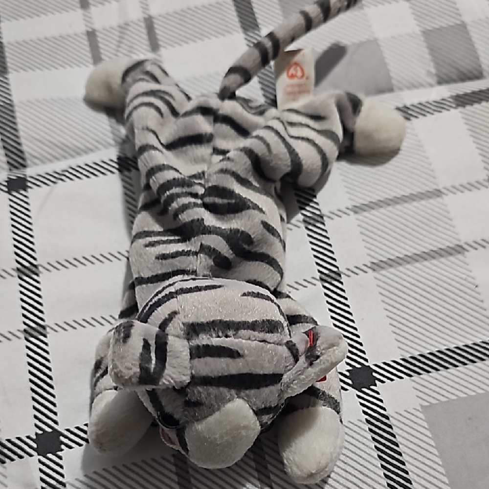 Ty Beanie Baby Gray Tiger Plush